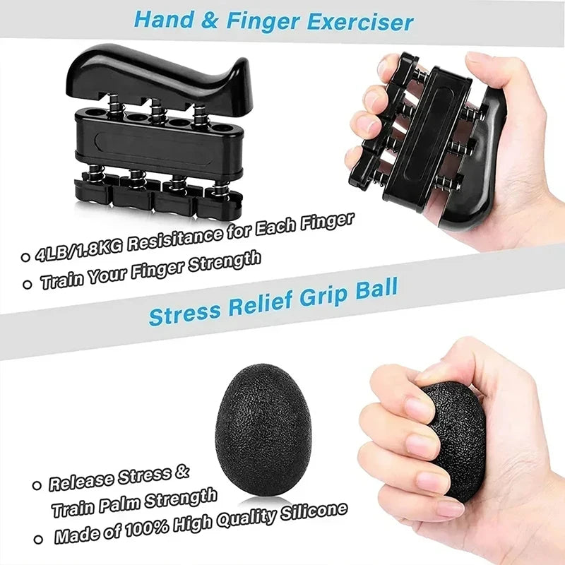 11-220 LB (5-100 KG) Forearm and Grip Strength Training Kit.