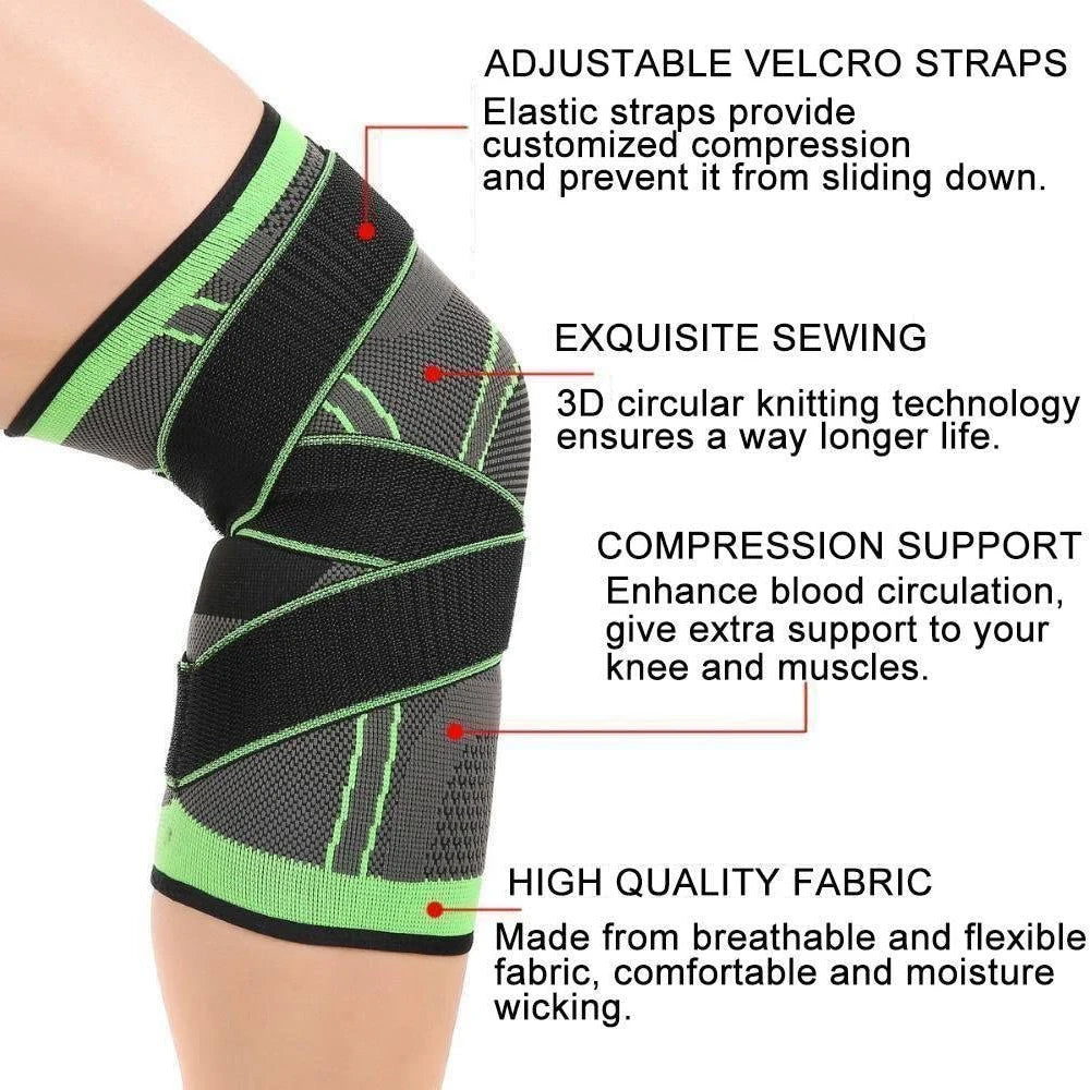 Pressurized Elastic Knee Brace